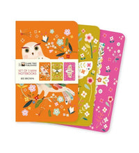 Load image into Gallery viewer, Bee Brown Set of 3 Mini Notebooks