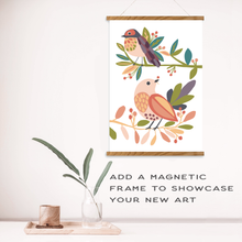 Load image into Gallery viewer, Birds on a Branch Meditative Art Paint by Number Kit: Paint by Number Kit