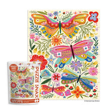 Load image into Gallery viewer, Butterfly Floral 100 Piece Puzzle Snax
