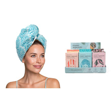 Load image into Gallery viewer, Lemon Lavender Mane Squeeze Reversible Satin Hair Towel