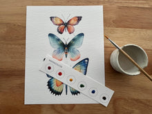 Load image into Gallery viewer, All-In-One Beginner Watercolor Kit - Butterflies