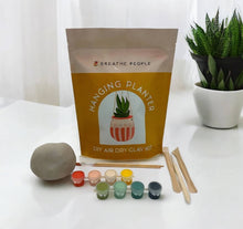 Load image into Gallery viewer, DIY Air Dry Clay Kit- Make Your Own Hanging Plant Pot