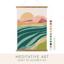 Load image into Gallery viewer, River Walk Meditative Art Paint by Number Kit: Paint by Number Kit