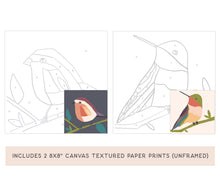 Load image into Gallery viewer, Zen Balance with Birds Meditative Art Paint by Number Kit