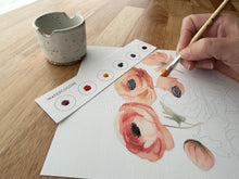 Load image into Gallery viewer, All-In-One Watercolor Kit - Ranunculus Blooms