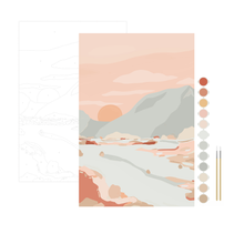 Load image into Gallery viewer, Walk in Nature Meditative Art Paint by Number Kit: Paint by Number Kit