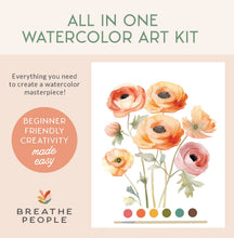 Load image into Gallery viewer, All-In-One Watercolor Kit - Ranunculus Blooms