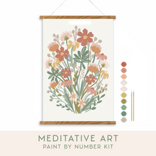 Load image into Gallery viewer, Wildflowers Meditative Art Paint by Number Kit: Paint by Number Kit