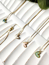 Load image into Gallery viewer, Gold heart necklace: Red