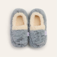 Load image into Gallery viewer, Sherpa Gray Warmies Slippers