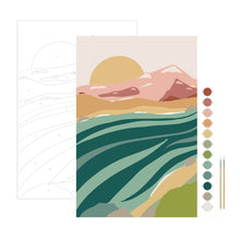 Load image into Gallery viewer, River Walk Meditative Art Paint by Number Kit: Paint by Number Kit