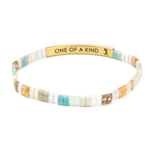 Load image into Gallery viewer, Good Karma Miyuki Bracelet | One Of A Kind - Mint/Peach/Gold