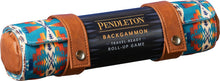 Load image into Gallery viewer, Chronicle Books Pendleton Backgammon: Travel-Ready Roll-Up Game