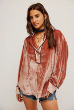 Load image into Gallery viewer, We The Free Luxy Solid Velvet Shirt