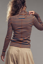 Load image into Gallery viewer, Contrast Seam Turtleneck Knit Top