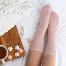 Load image into Gallery viewer, Lemon Lavender You Had Me At Aloe Super Soft Spa Socks