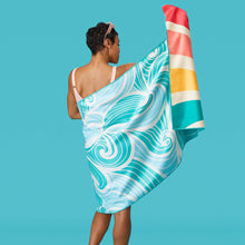 Load image into Gallery viewer, Sun And Sea Go Big Microfiber Beach Towel