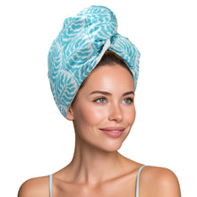 Load image into Gallery viewer, Lemon Lavender Mane Squeeze Reversible Satin Hair Towel
