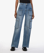 Load image into Gallery viewer, Jodi High Rise Fab Ab Wide Leg
