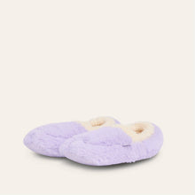 Load image into Gallery viewer, Sherpa Lavender Warmies Slippers
