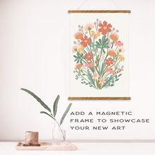 Load image into Gallery viewer, Wildflowers Meditative Art Paint by Number Kit: Paint by Number Kit
