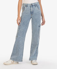 Load image into Gallery viewer, Jodi High Rise Fab Ab Wide Leg Carpenter Jean

