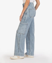 Load image into Gallery viewer, Jodi High Rise Fab Ab Wide Leg Carpenter Jean
