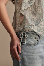 Load image into Gallery viewer, Printed Asym Ruffle Cami
