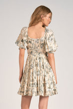 Load image into Gallery viewer, DRESS S/S SMOCK SQUARE NK
