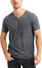 Load image into Gallery viewer, Venice Burnout Notch Neck Tee Shirt
