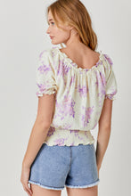 Load image into Gallery viewer, FLORAL ON AND OFF SHOULDER TOP

