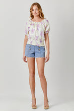 Load image into Gallery viewer, FLORAL ON AND OFF SHOULDER TOP
