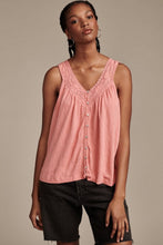 Load image into Gallery viewer, Lace Trim Tank
