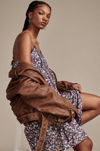 Load image into Gallery viewer, Printed Pintuck Bodice Mini Dress
