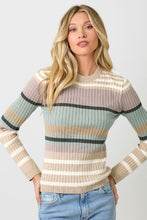 Load image into Gallery viewer, BLOCKED STRIPE SWEATER
