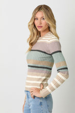Load image into Gallery viewer, BLOCKED STRIPE SWEATER
