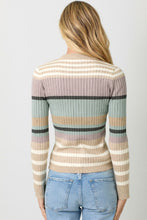 Load image into Gallery viewer, BLOCKED STRIPE SWEATER
