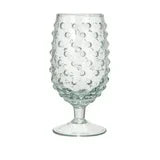 Load image into Gallery viewer, Glass Hobnail Stemmed Drinking Glass
