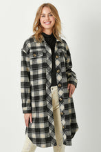 Load image into Gallery viewer, FRINGE PLACKET PLAID JACKET
