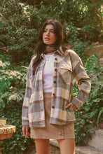 Load image into Gallery viewer, BRUSHED PLAID SHACKET

