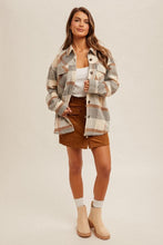 Load image into Gallery viewer, BRUSHED PLAID SHACKET
