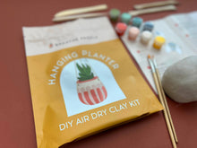 Load image into Gallery viewer, DIY Air Dry Clay Kit- Make Your Own Hanging Plant Pot
