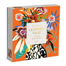 Load image into Gallery viewer, Kitty McCall Leopard Vase 144 Piece Wood Puzzle
