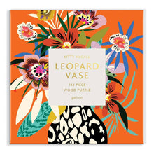 Load image into Gallery viewer, Kitty McCall Leopard Vase 144 Piece Wood Puzzle
