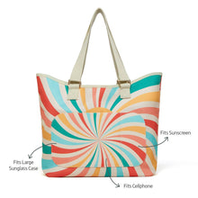 Load image into Gallery viewer, Sun Stripes Go Big Tote Bag
