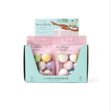 Load image into Gallery viewer, Lemon Lavender In a Fizzy Mini Bath Bombs
