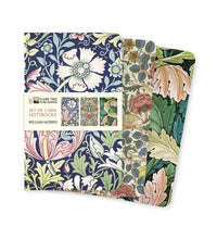 Load image into Gallery viewer, William Morris Set of 3 Mini Notebooks
